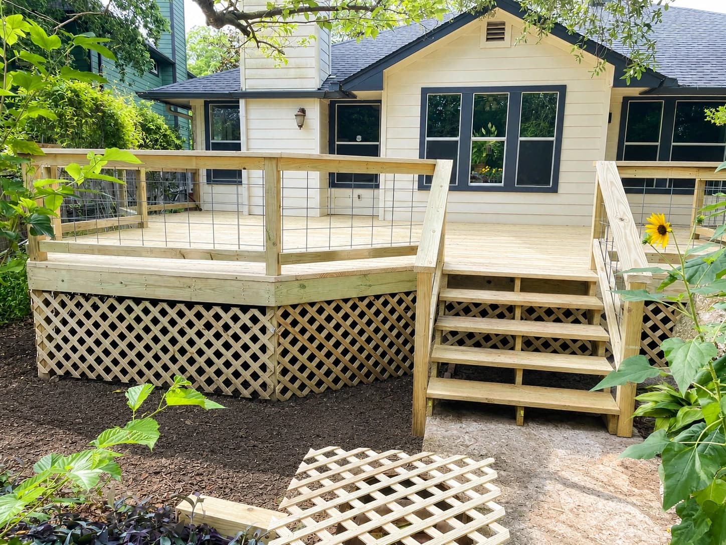 Rebuilt cedar deck
